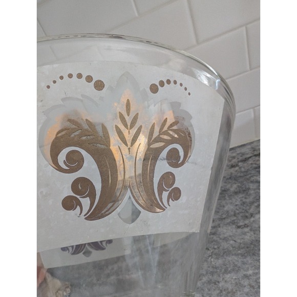 Vintage Libbey Salad Fruit Chip Punch Serving Bowl‎ with Fleur-de-Lis Design - Picture 4 of 9